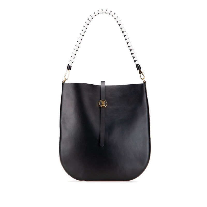 Burberry TB Logo Leather Shoulder Bag