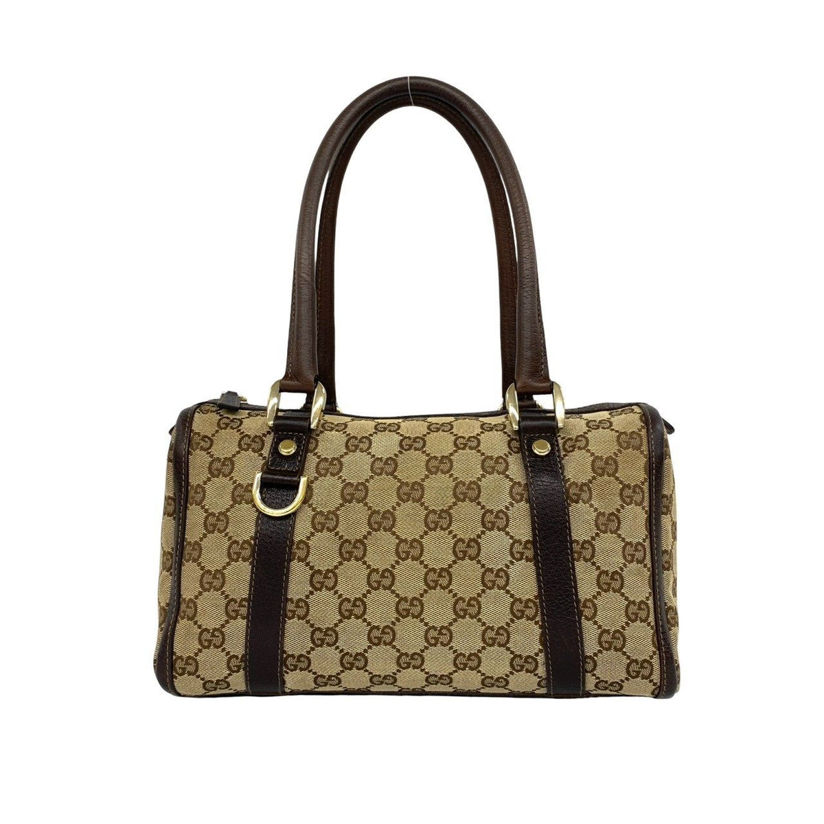 Gucci GG Canvas Leather Handbag