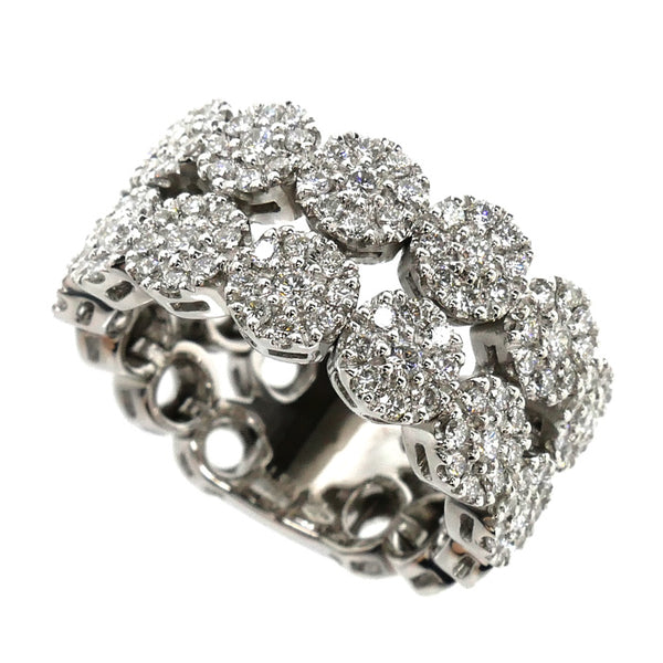 Damiani Margherita Au750 White Gold Diamond Ring