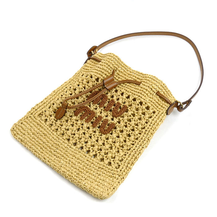 Miu Miu Woven Fabric Handbag