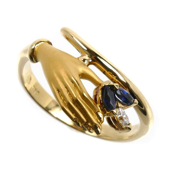 Carrera y Carrera Au750 Sapphire Diamond Ring