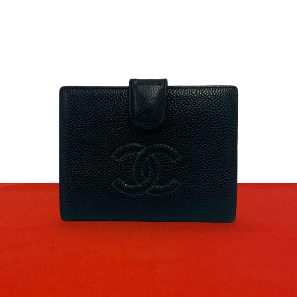 Chanel Coco Mark Leather Wallet