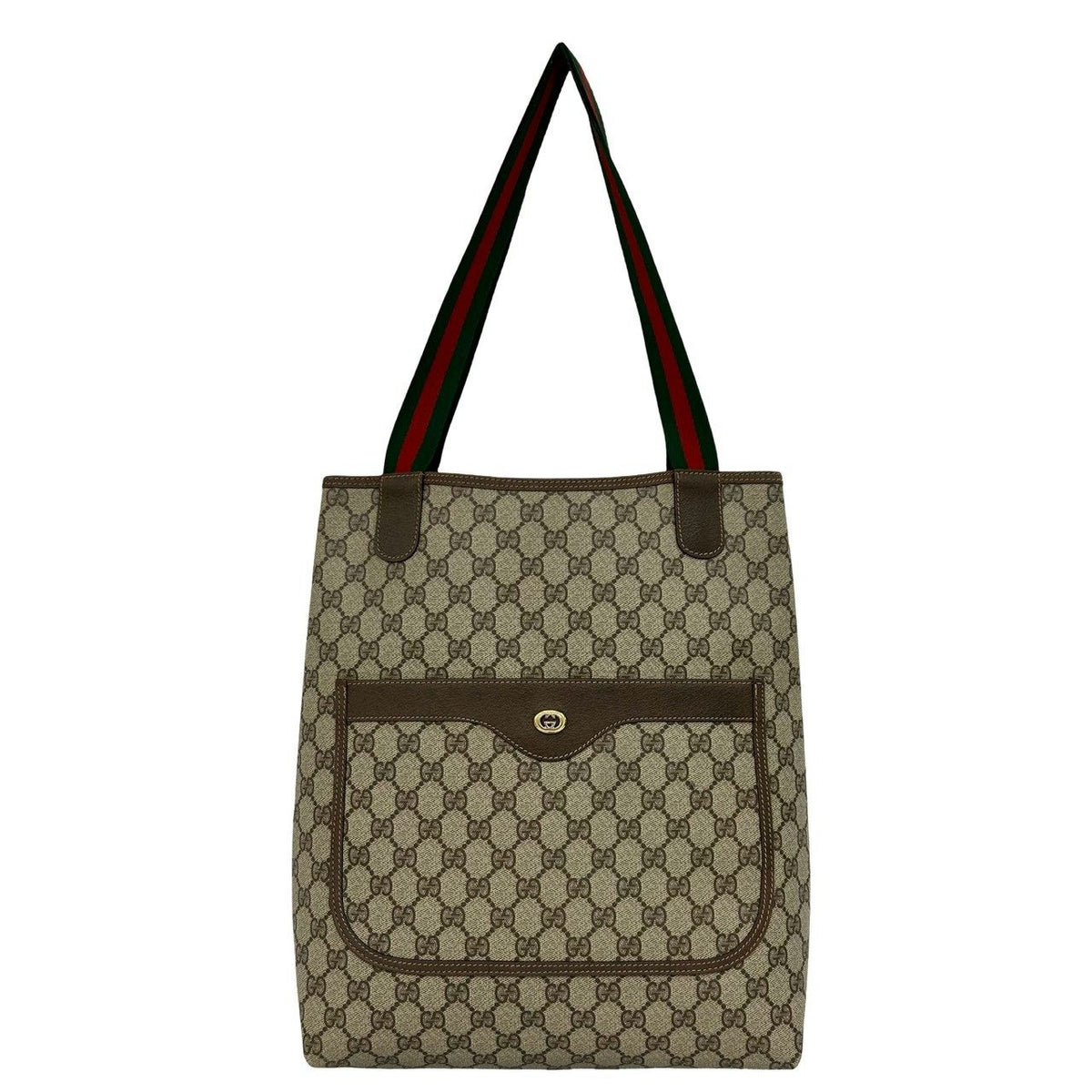 Gucci Leather PVC Tote Bag