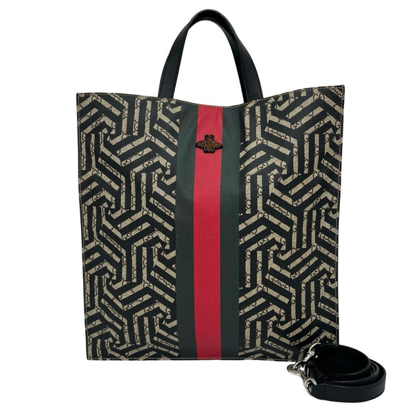 Gucci GG Kaleido Sherry Line Leather Tote Bag