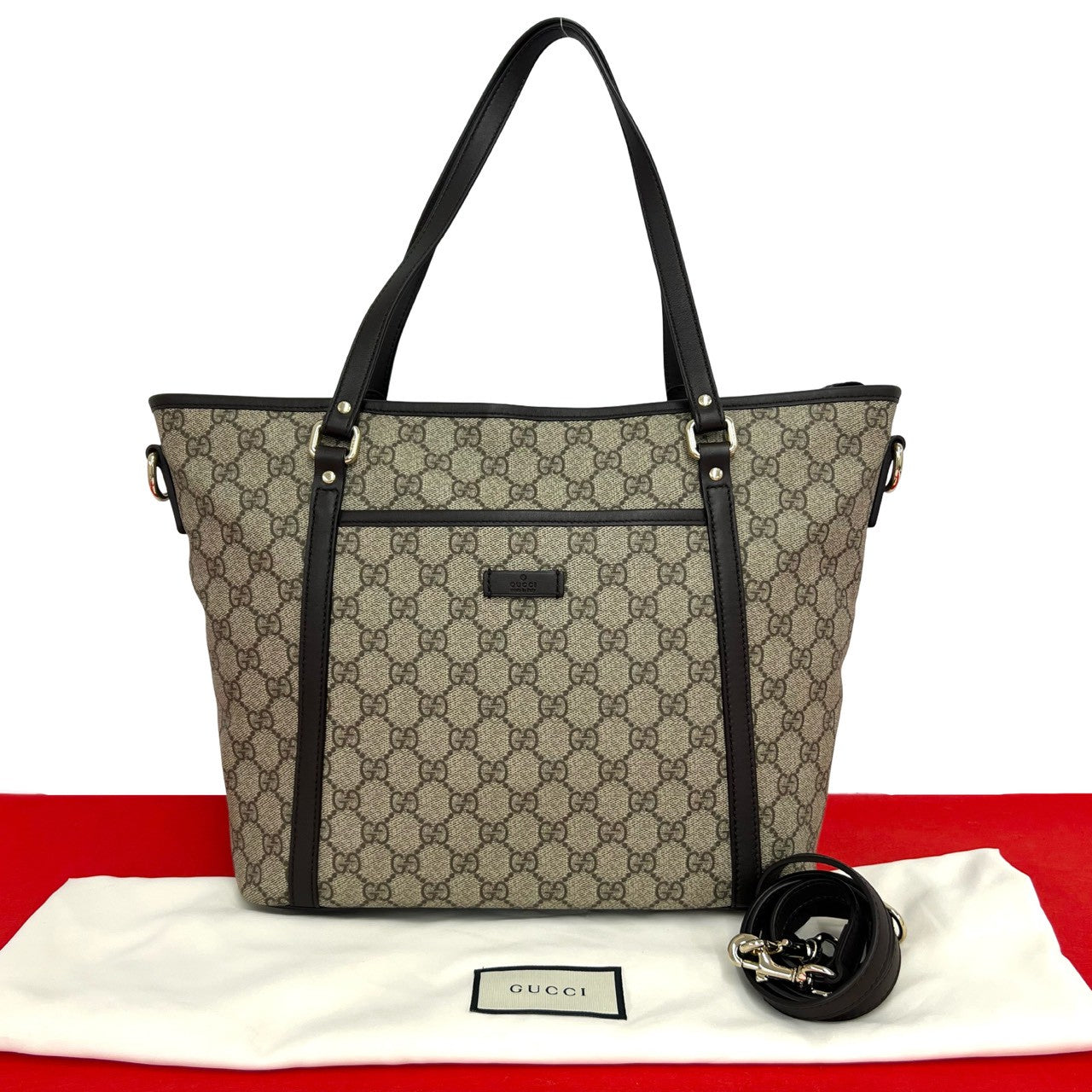 Gucci GG Supreme Leather 2way Bag