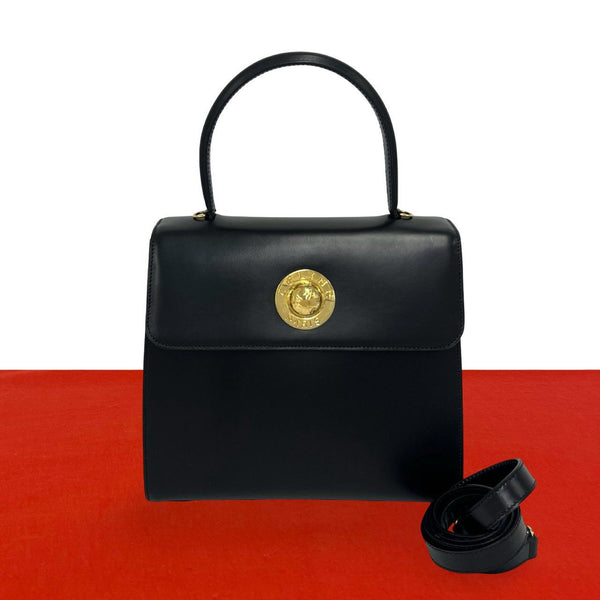 CELINE Leather 2way Shoulder Bag