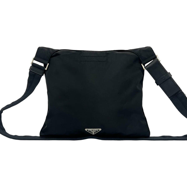 PRADA Nylon Leather Shoulder Bag
