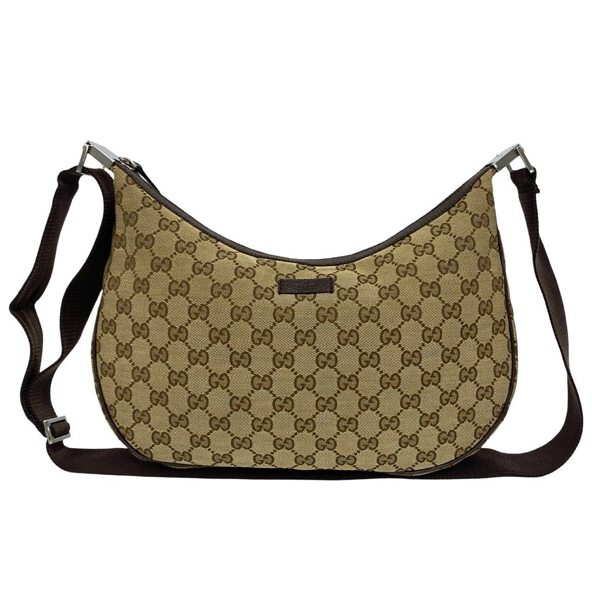 Gucci GG Canvas Leather Shoulder Bag