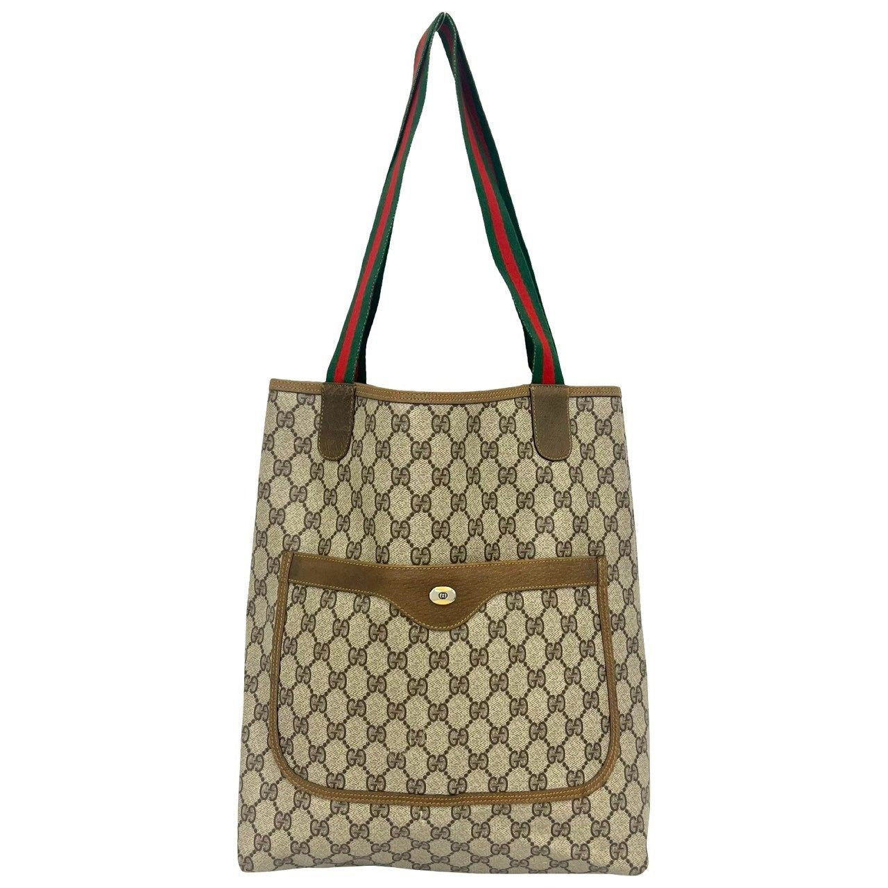 Gucci GG Leather Tote Bag
