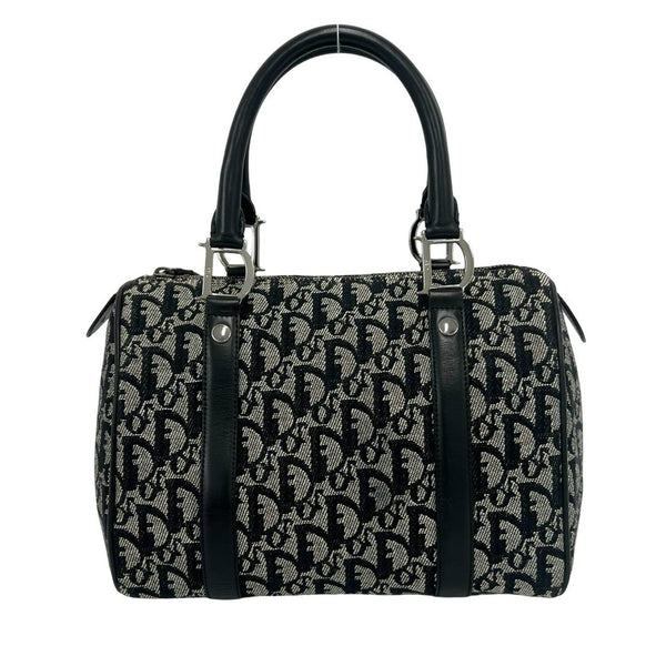 Christian Dior Trotter Canvas Leather Handbag