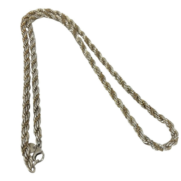 Tiffany&Co. Silver 925 K14 Yellow Gold Necklace