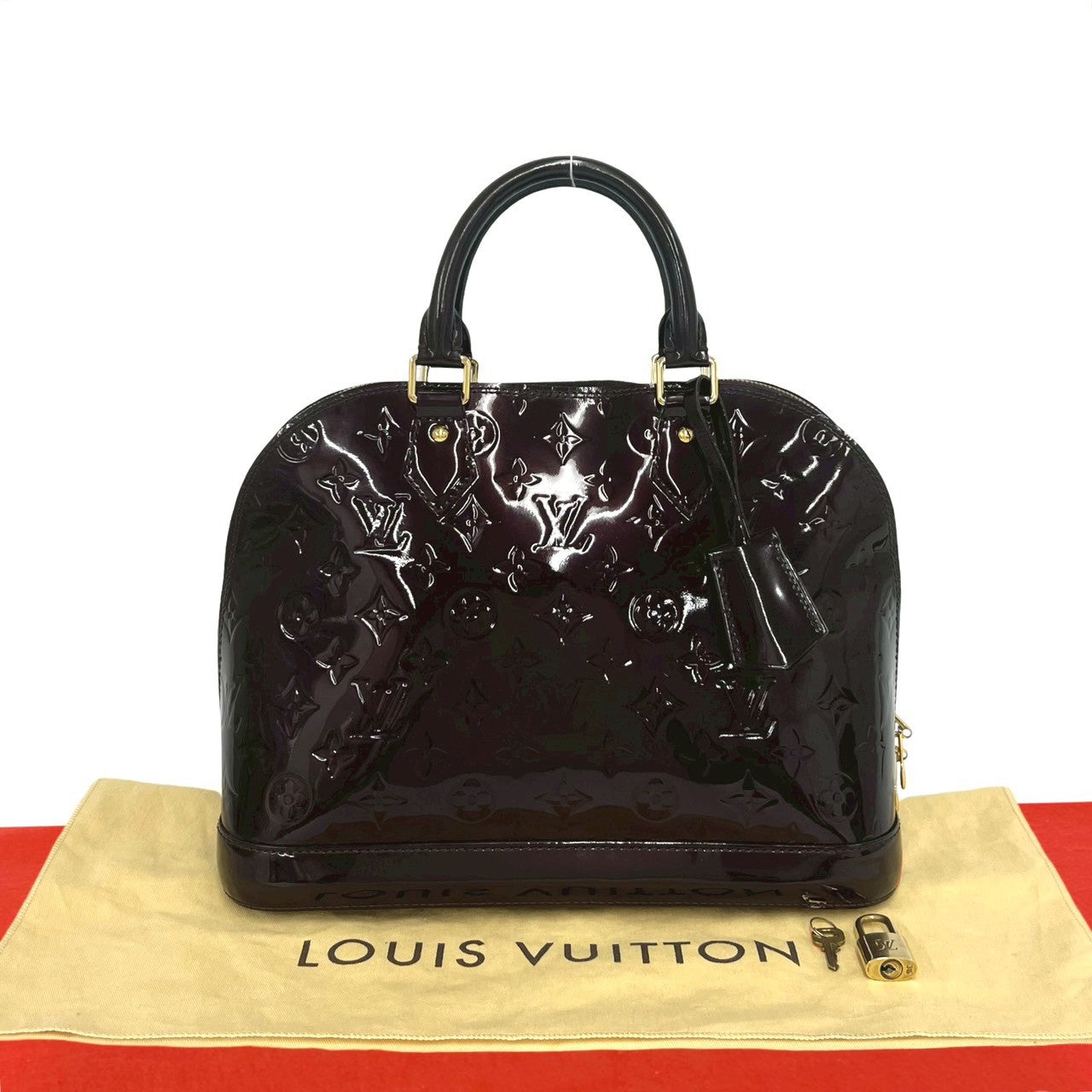 Louis Vuitton Alma PM Monogram Vernis Patent Leather Handbag