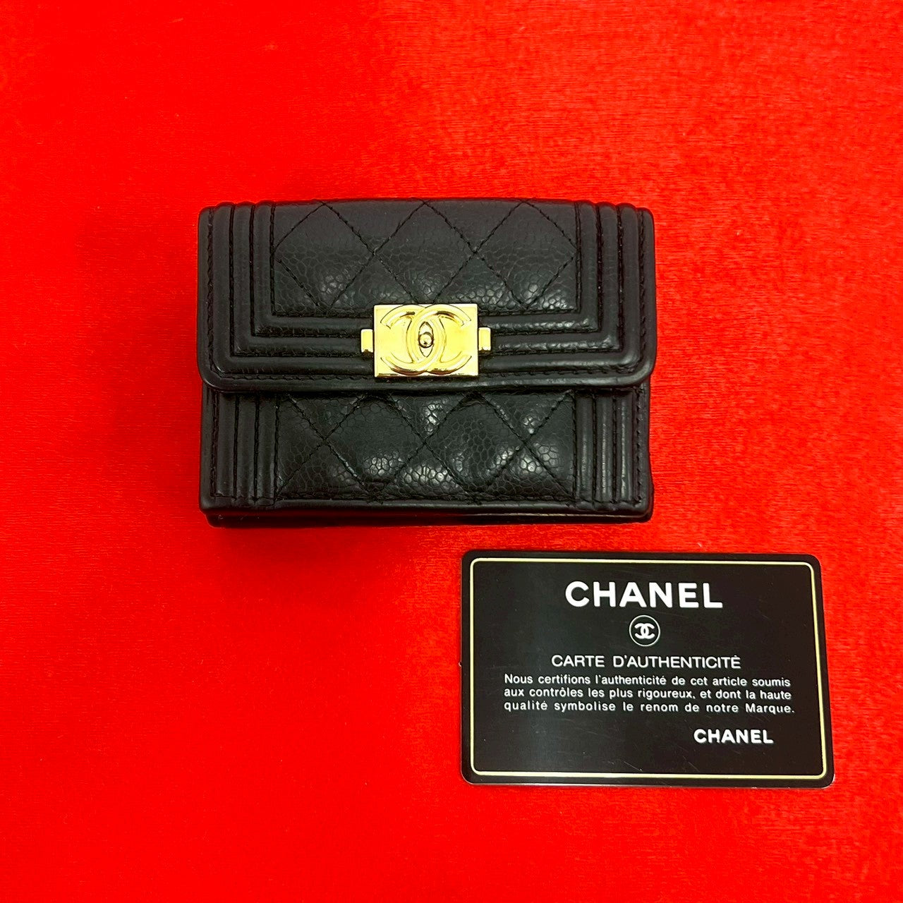 Chanel Boy Chanel Leather Wallet