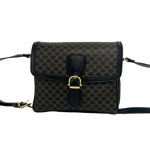 Celine Macadam Triomphe PVC Leather Shoulder Bag