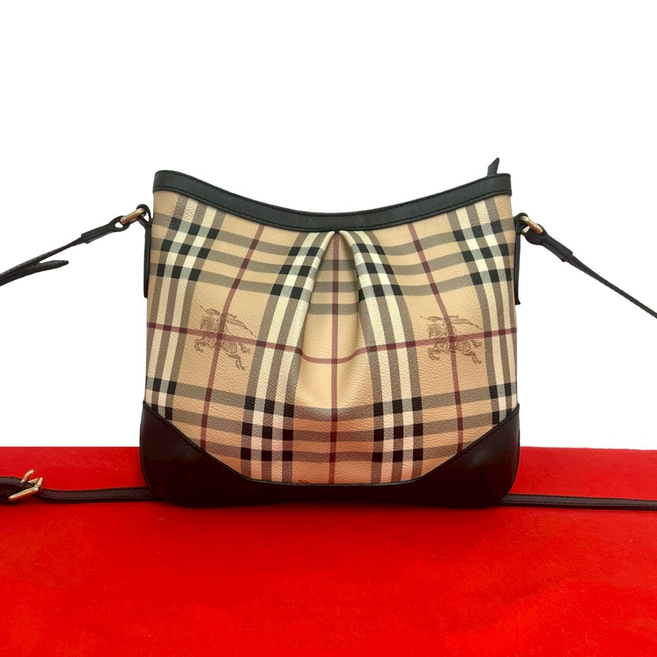 Burberry Leather PVC Shoulder Bag