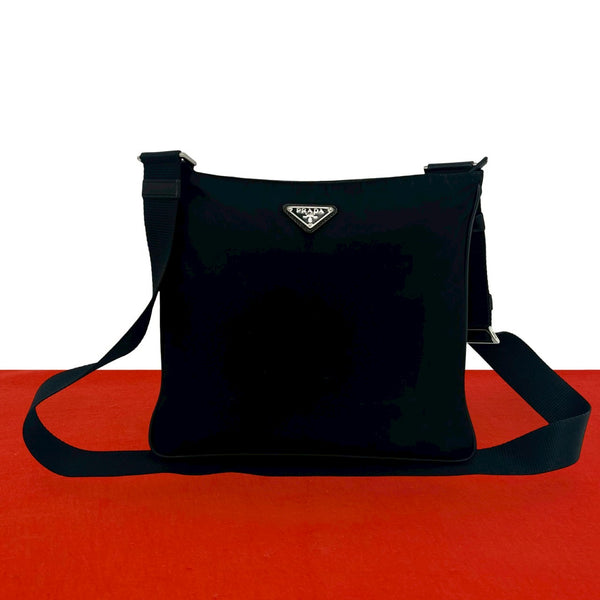 Prada Tessuto Saffiano Shoulder Bag