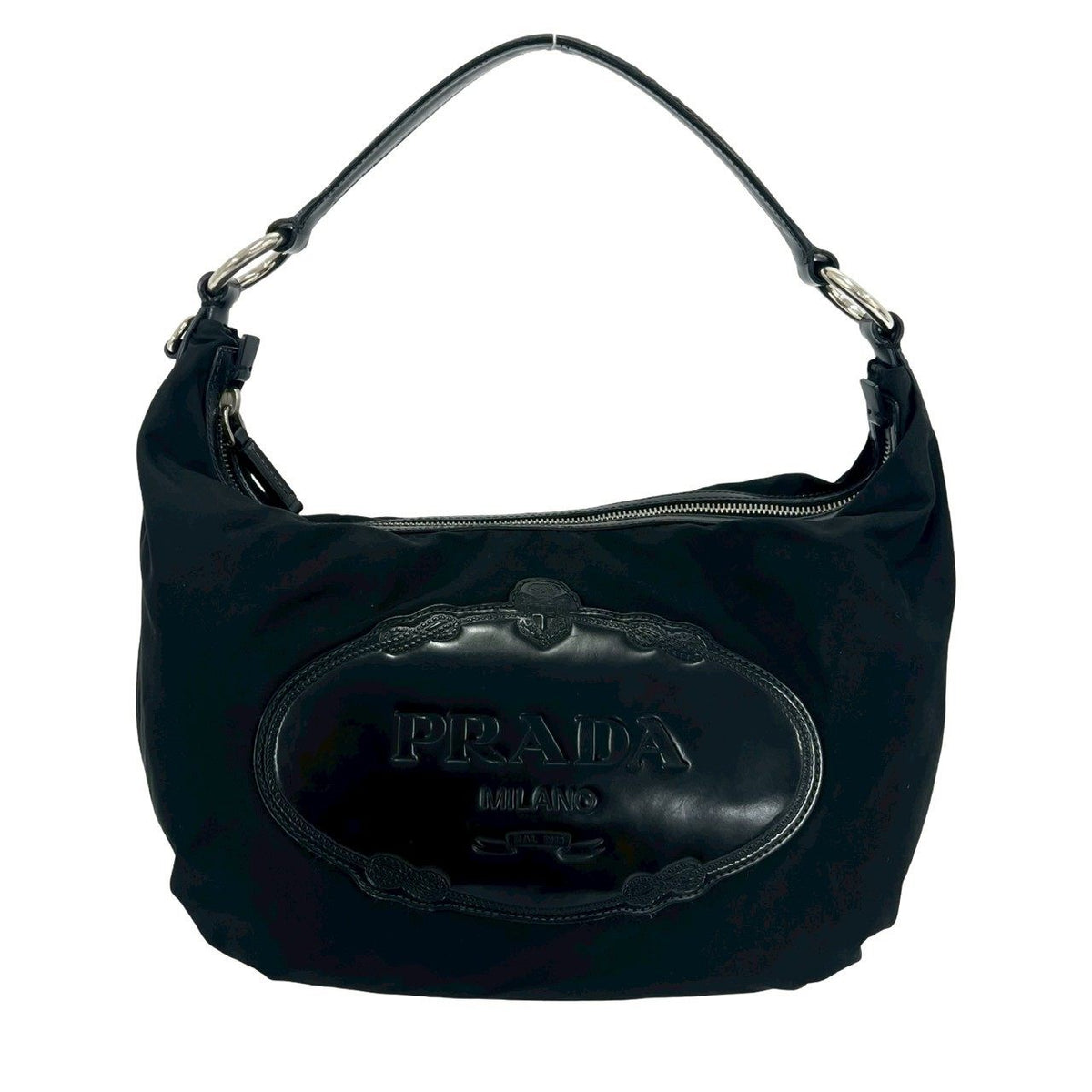 Prada Nylon Leather Shoulder Bag