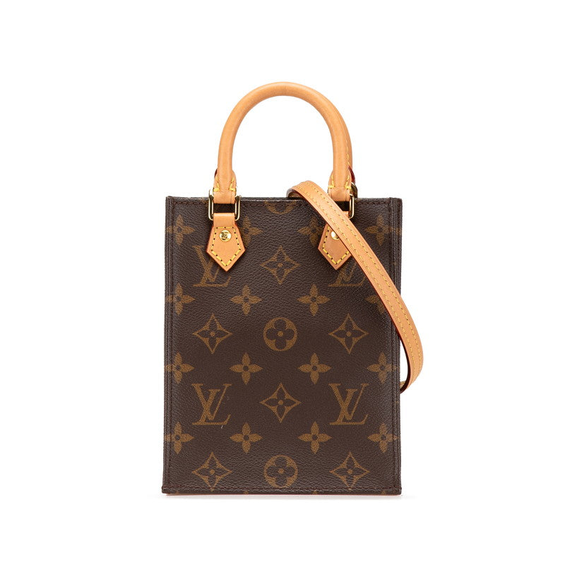 Louis Vuitton Petit Sac Plat Monogram 2way bag
