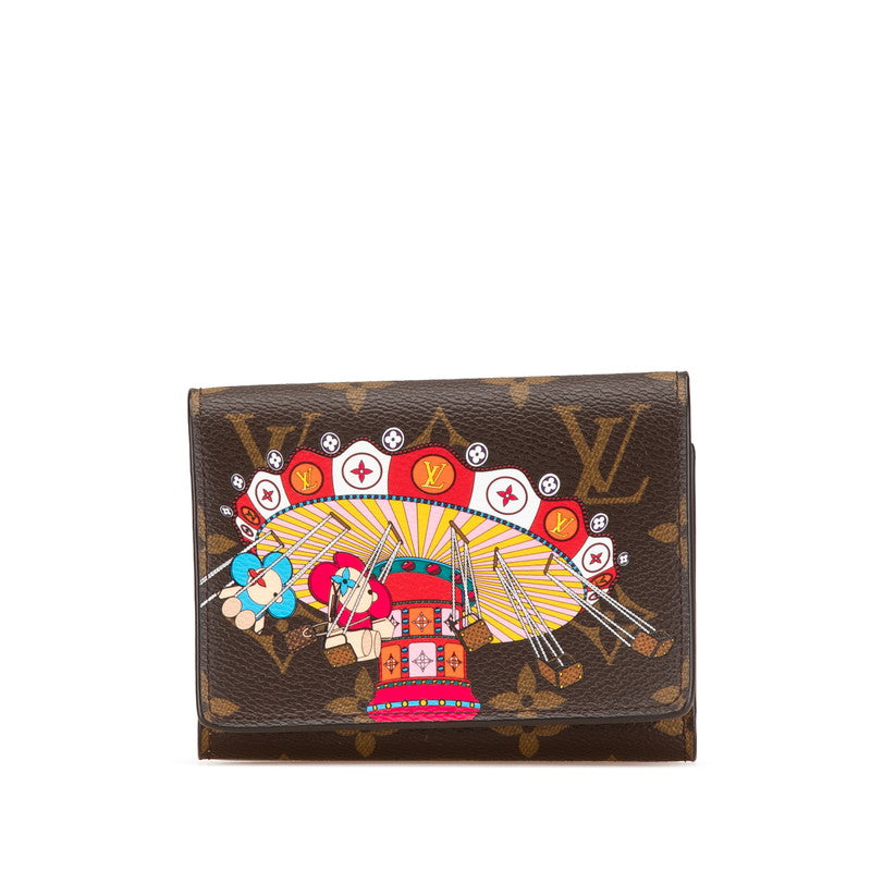 Louis Vuitton Portefeuille Victorine Vivienne Monogram Trifold Wallet