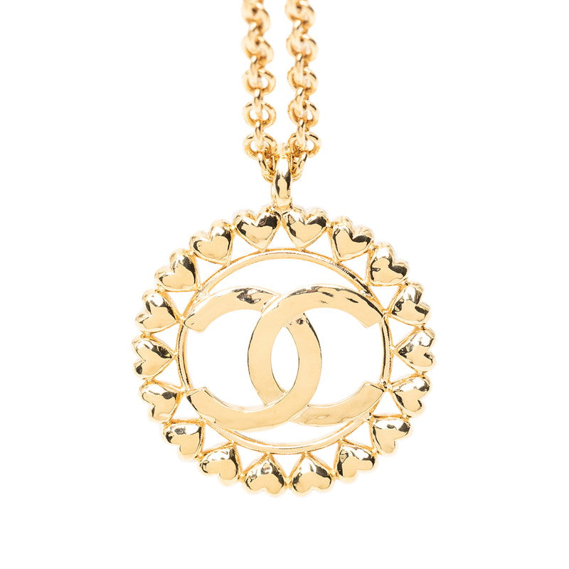 Chanel Coco Mark Heart Motif Necklace