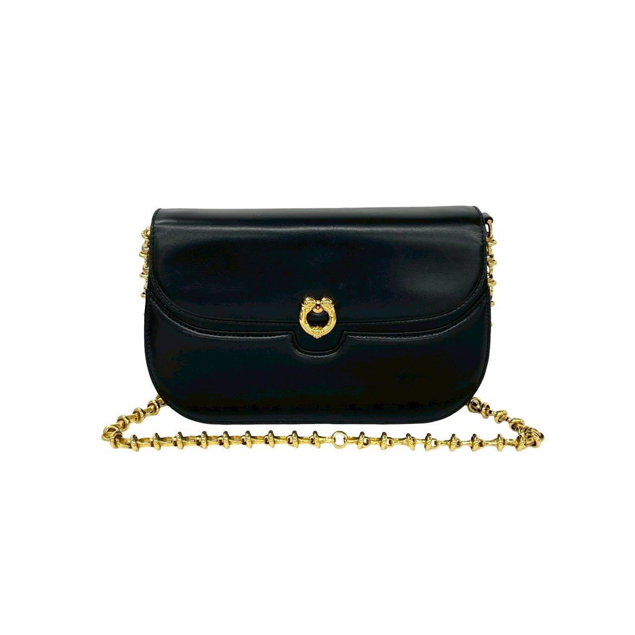 Gucci Calf Leather Chain Shoulder Bag