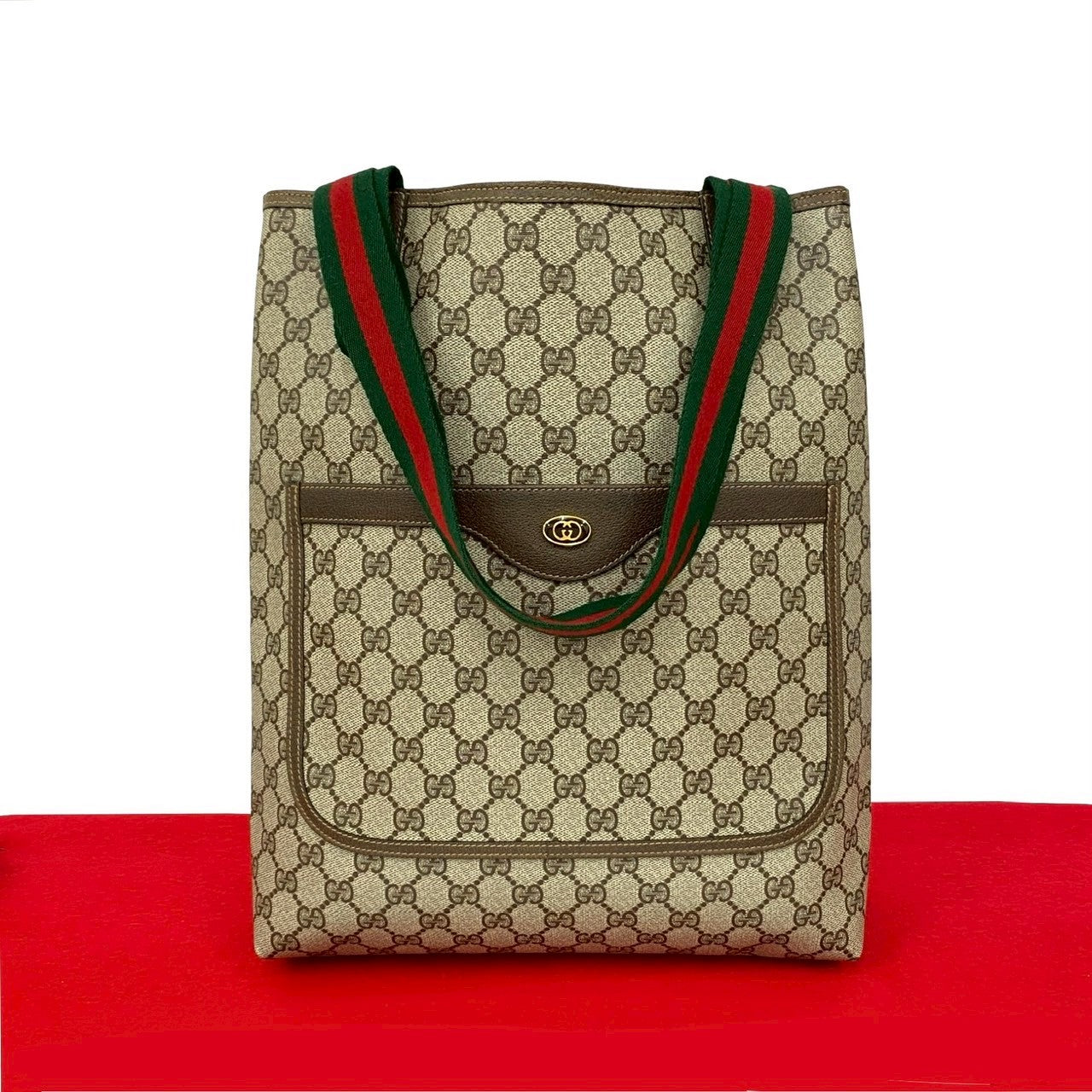 Gucci Old Gucci GG Logo PVC 2way Tote Bag