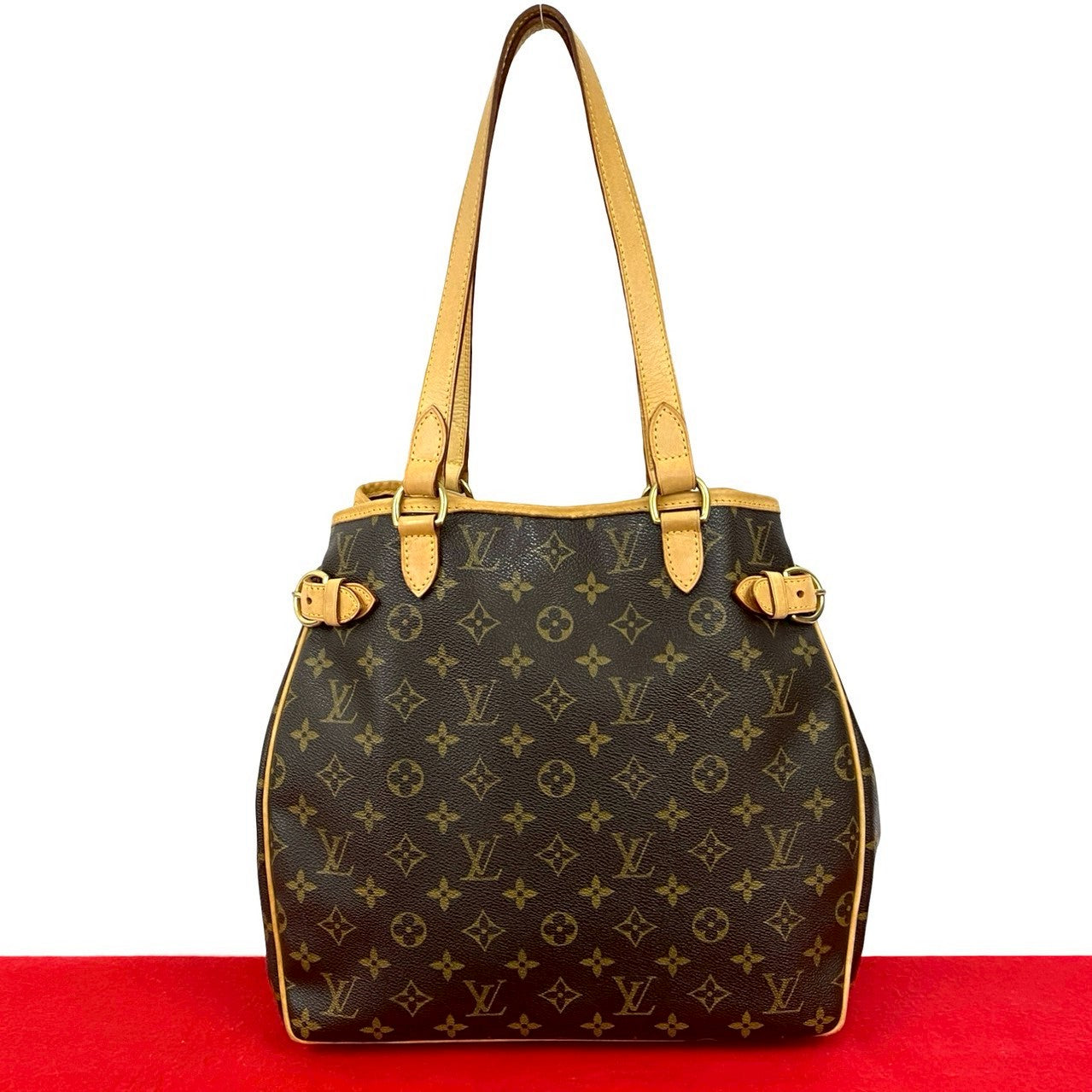 Louis Vuitton Batignolles Vertical Monogram Leather Tote Bag