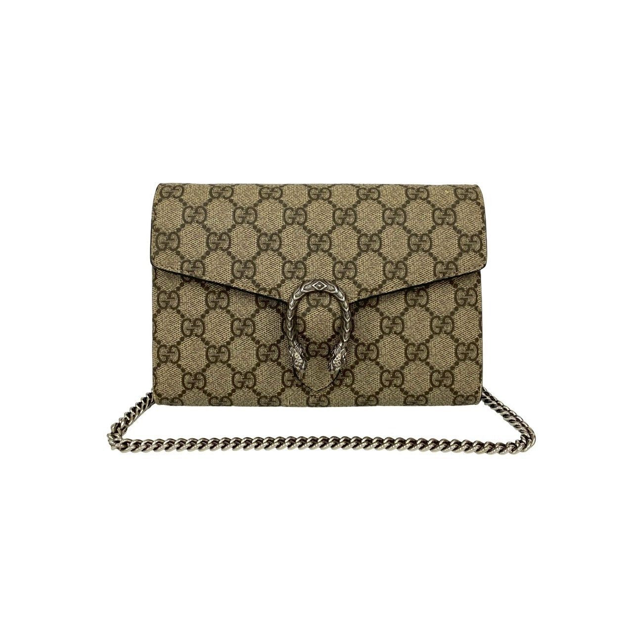 Gucci Dionysus GG Supreme Leather Shoulder Bag