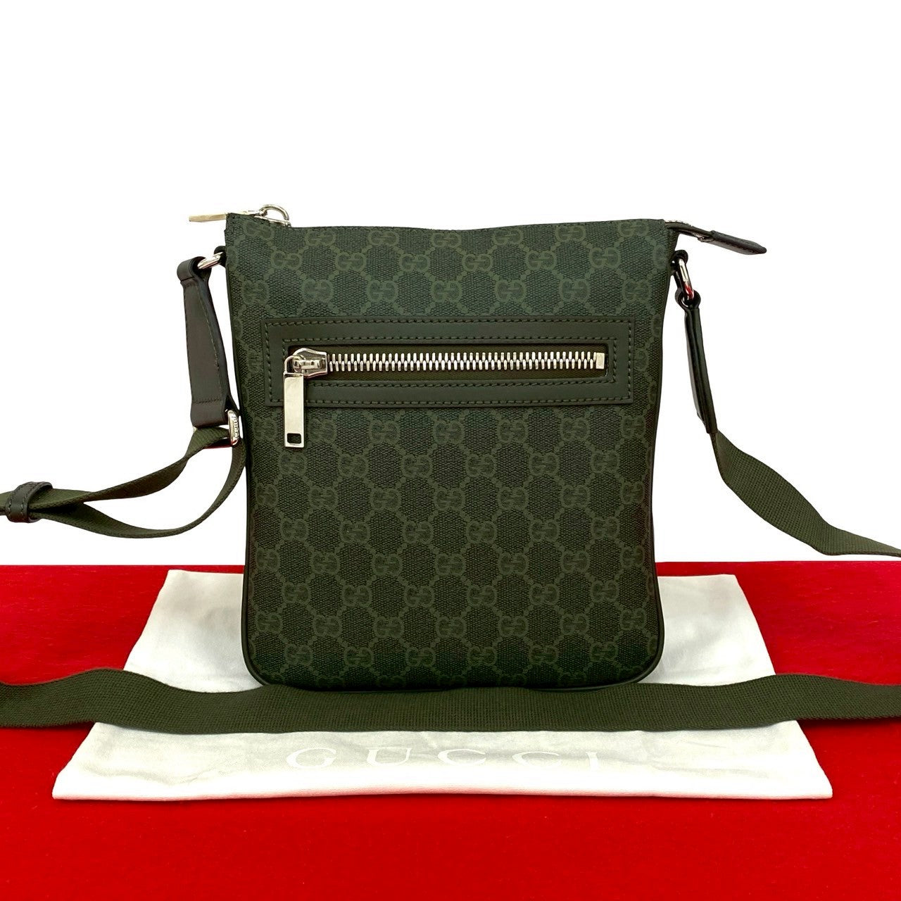 Gucci GG Pattern Leather Shoulder Bag