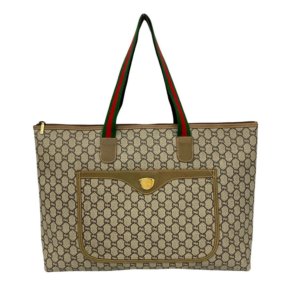 Gucci Leather PVC Tote Bag