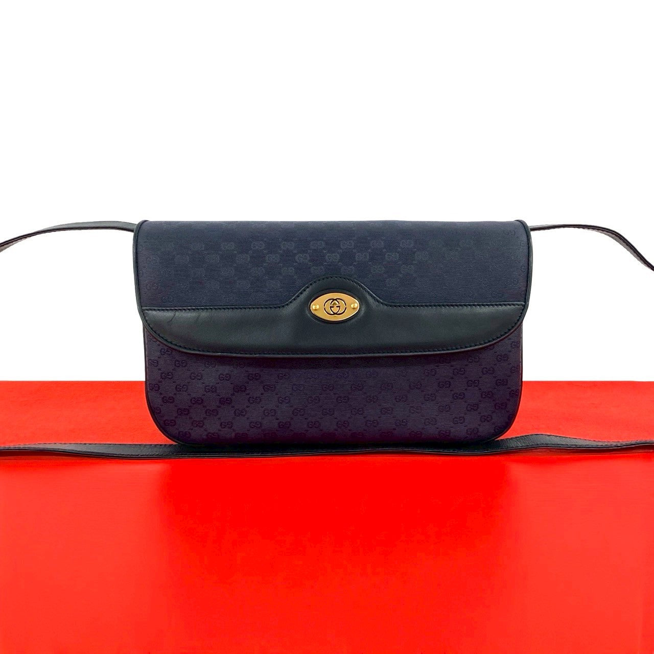 Gucci Micro GG Leather PVC Shoulder Bag