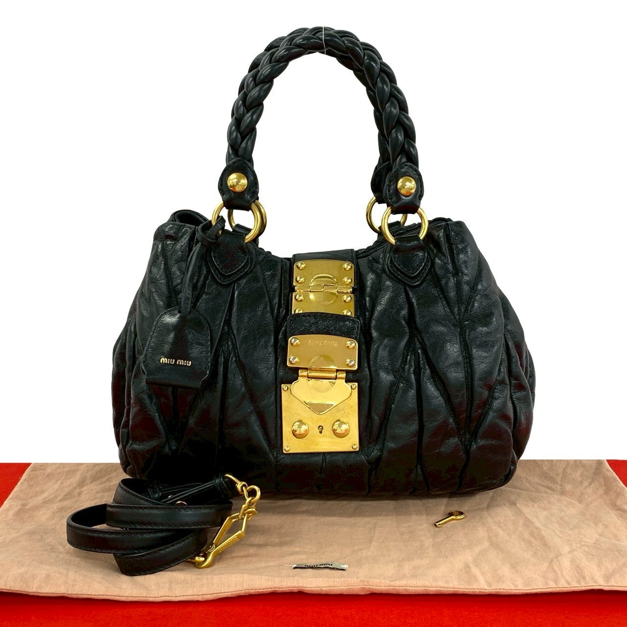 Miu Miu Leather 2way Bag