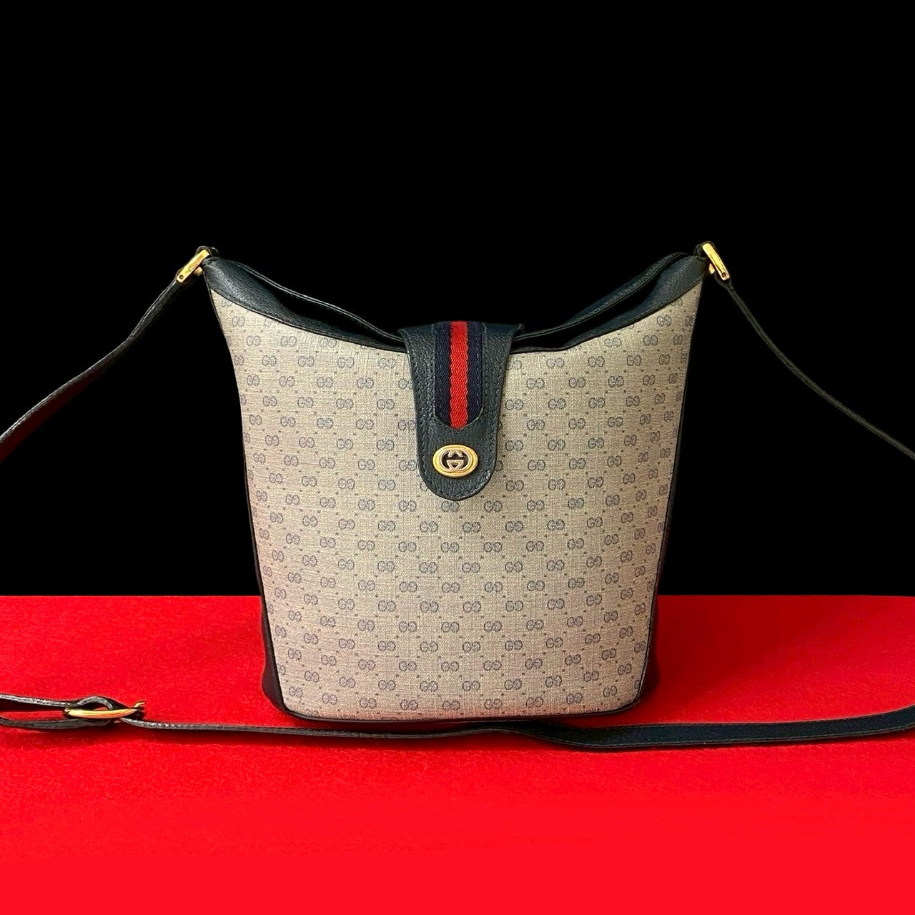 Gucci Old Gucci Micro GG Leather Shoulder Bag