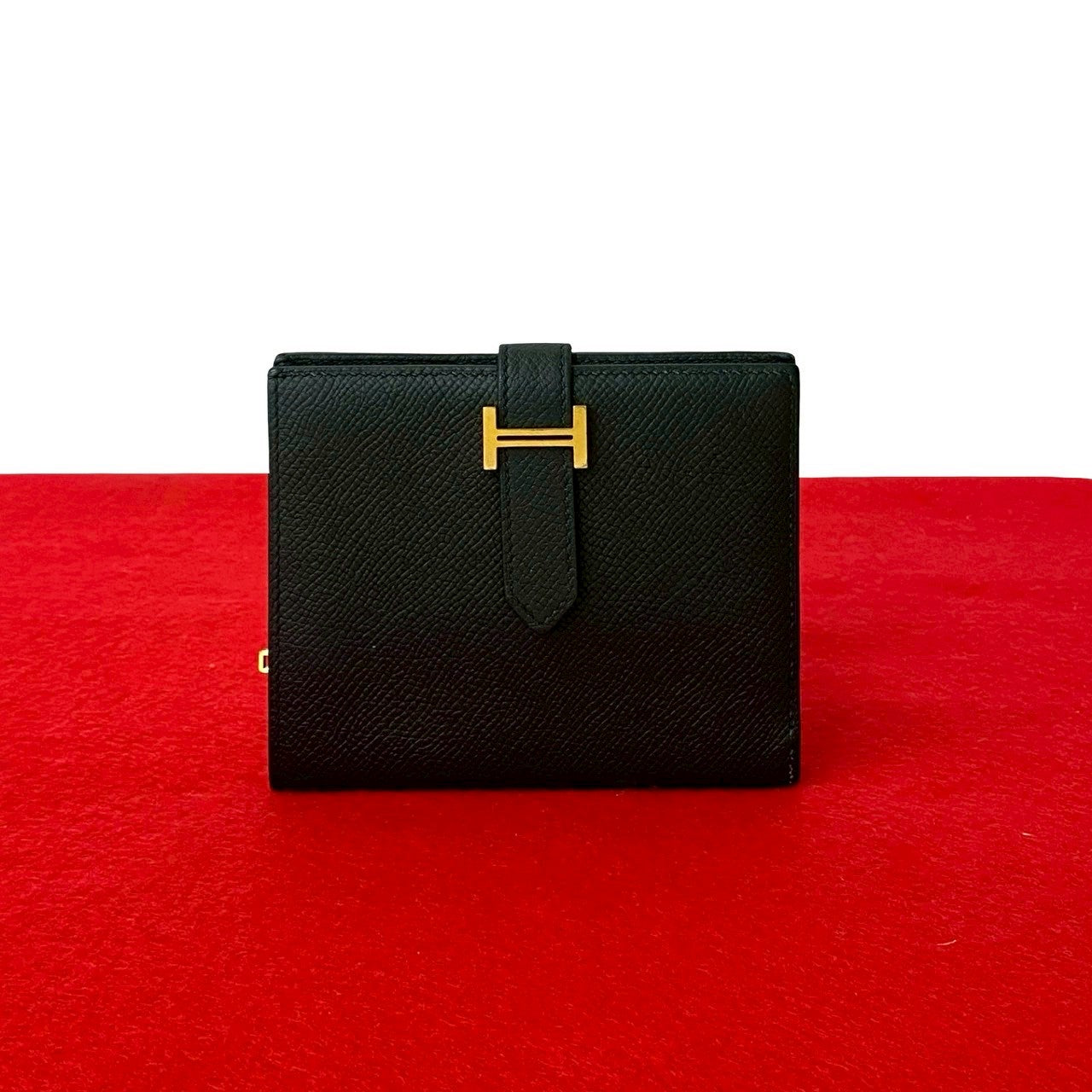 Hermes Béarn Compact Epsom Leather Wallet