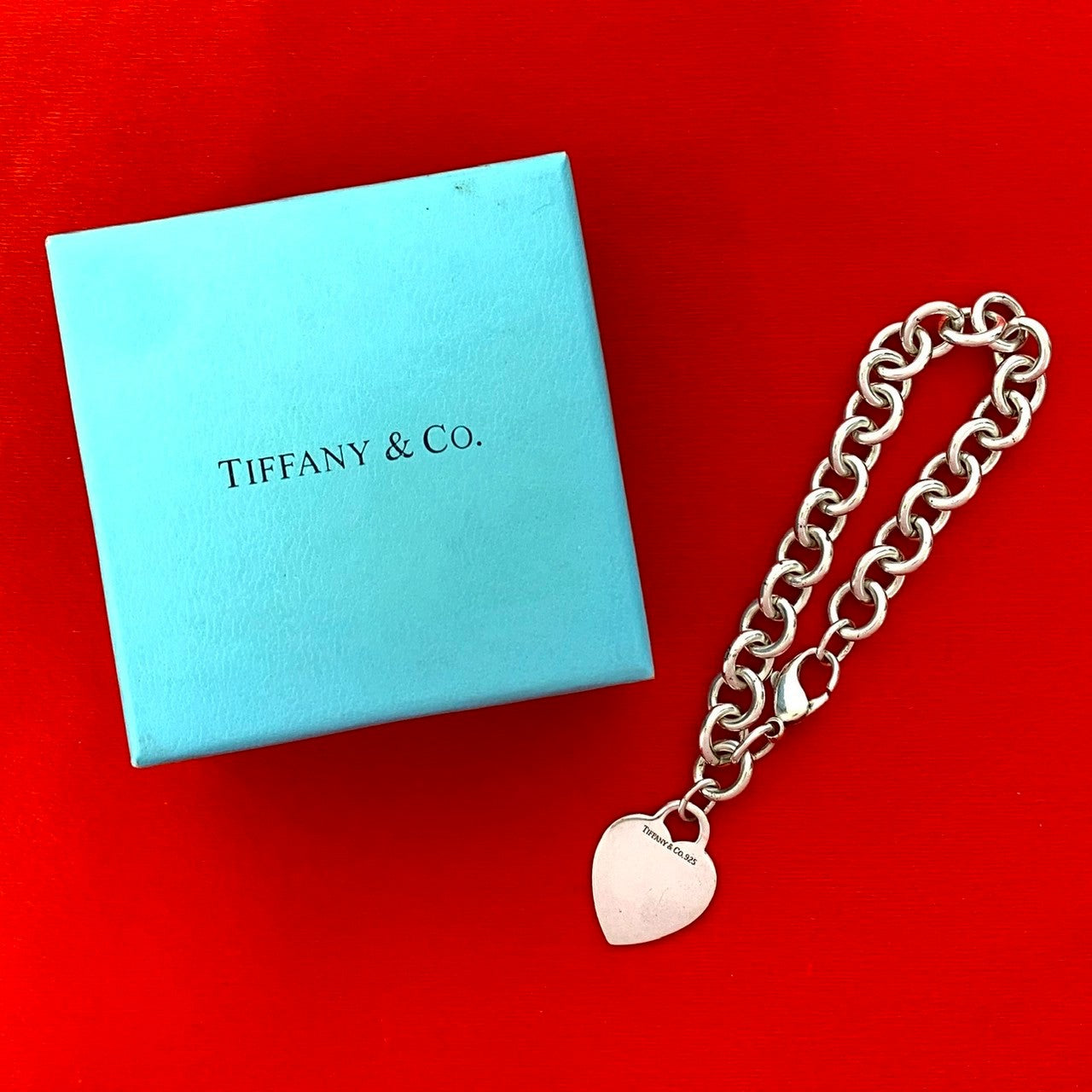 Tiffany&Co. Heart Tag Silver 925 Bracelet