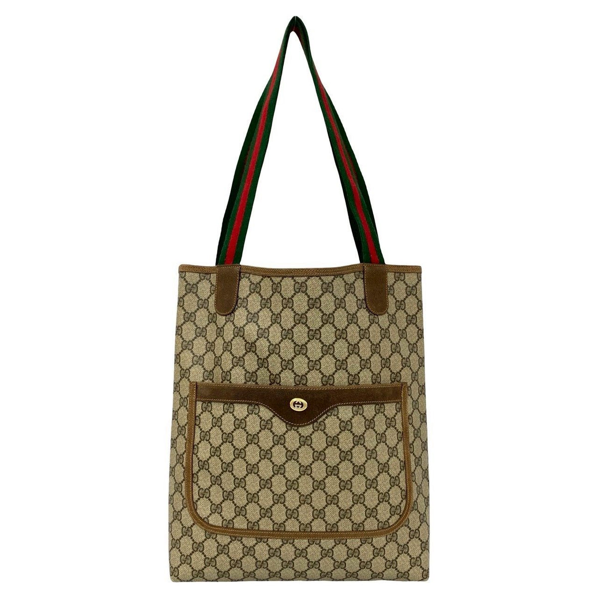 Gucci GG PVC Leather Tote Bag