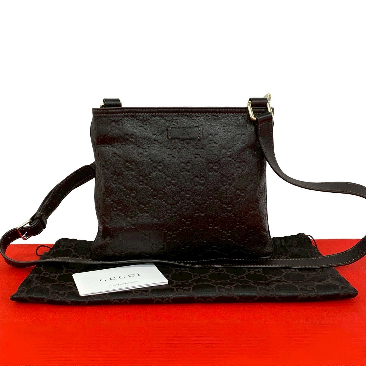 Gucci Guccissima Leather Shoulder Bag