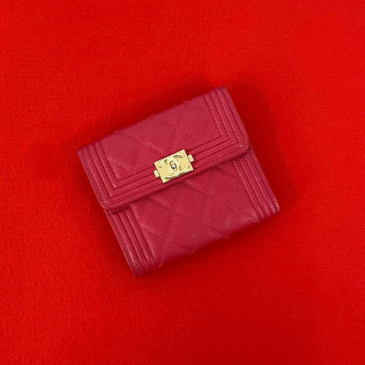 Chanel Boy Chanel Caviar Wallet