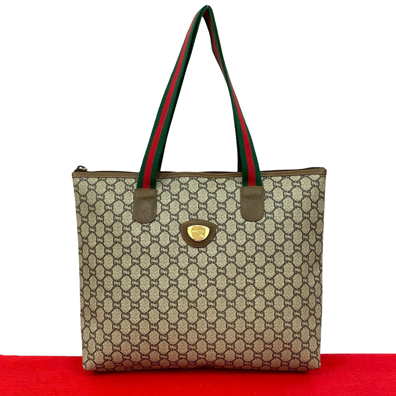 Gucci GG PVC Leather Tote Bag