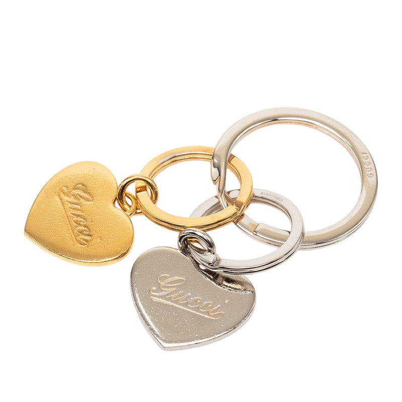 Gucci Double Heart Metal Keyring