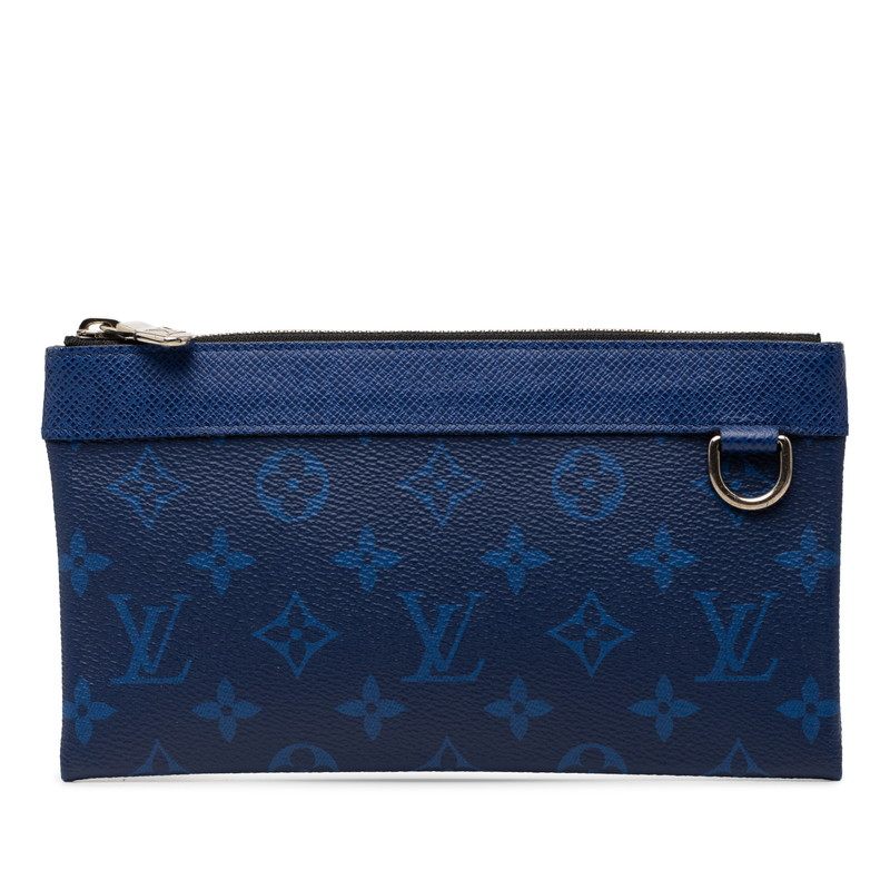 Louis Vuitton Taigarama Pochette Discovery PM Leather Clutch Bag