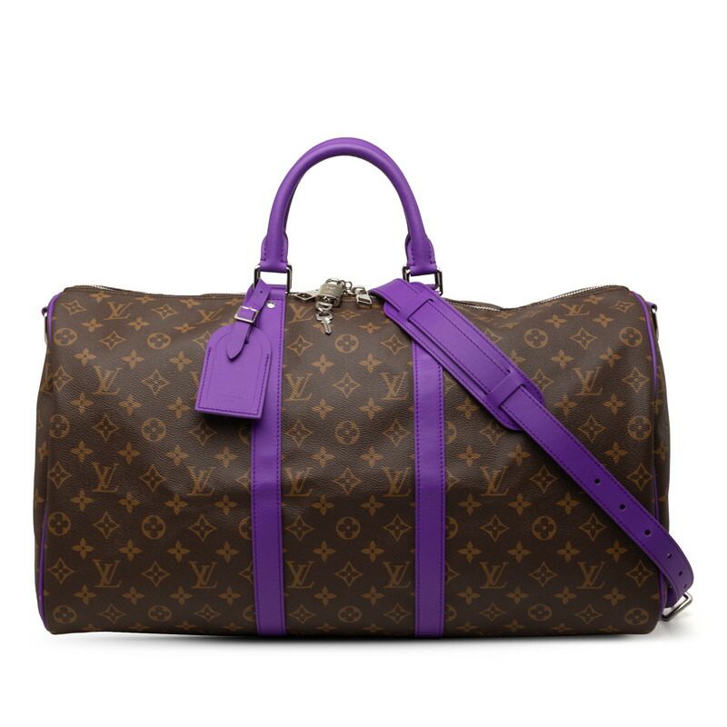 Louis Vuitton Keepall Bandouliere 50 Monogram Macassar Boston bag