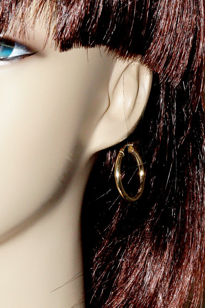 K18YG Gold Hoop Earrings