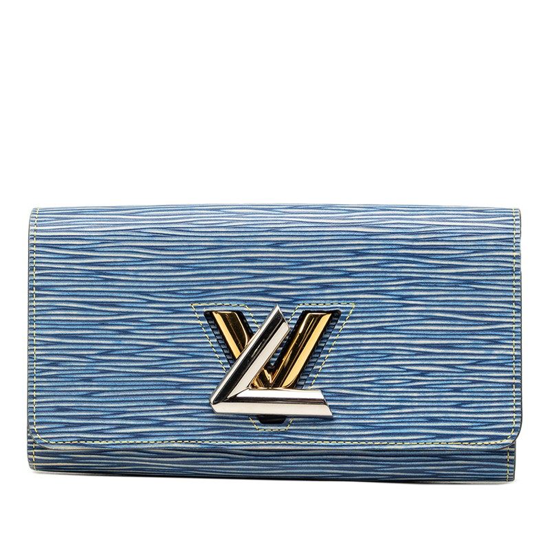 Louis Vuitton Portefeuille Twist Epi Denim Long Wallet