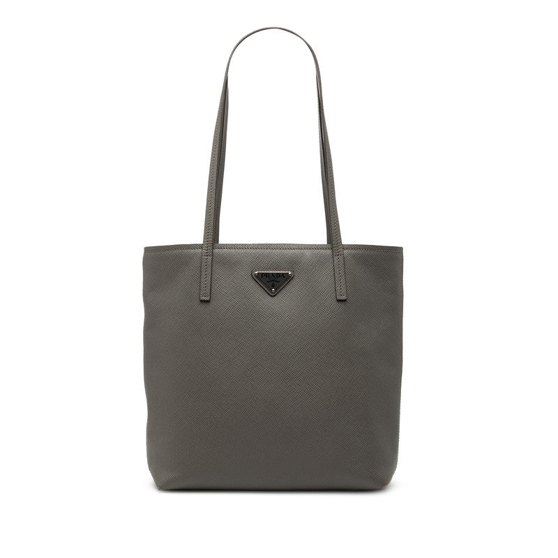 Prada Triangle Logo Saffiano Leather Tote Bag