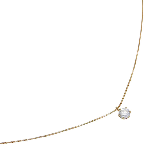 Crescent Vert Au750 Diamond Necklace