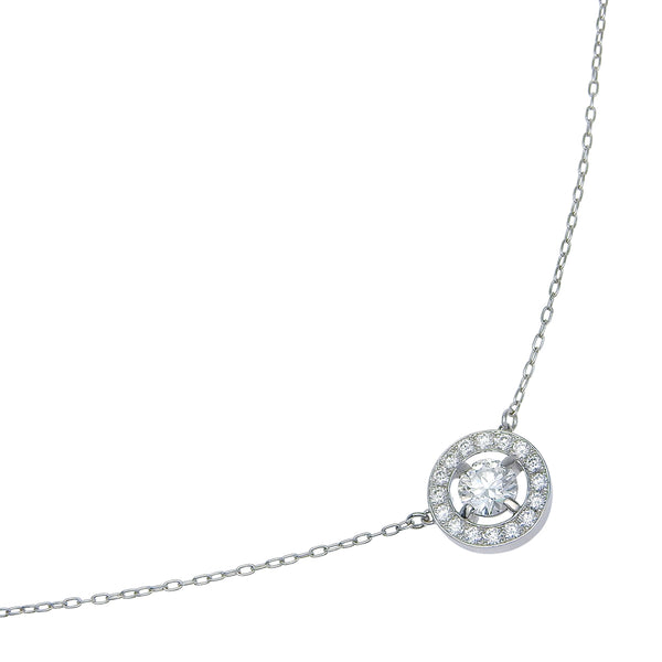 Pt950 Platinum Diamond Necklace