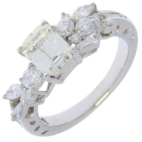 Pt900 Platinum Diamond Ring