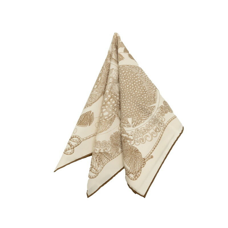 Hermes GRANDS FONDS Silk Scarf