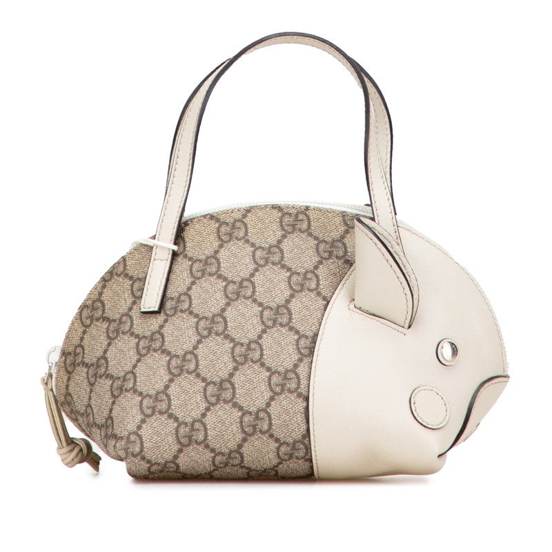 Gucci GG Supreme Childrens Zoo Handbag
